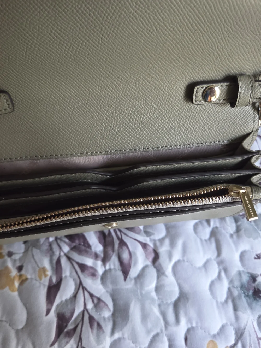Michael Kors Olive Saffiano Leather Envelope Crossbody